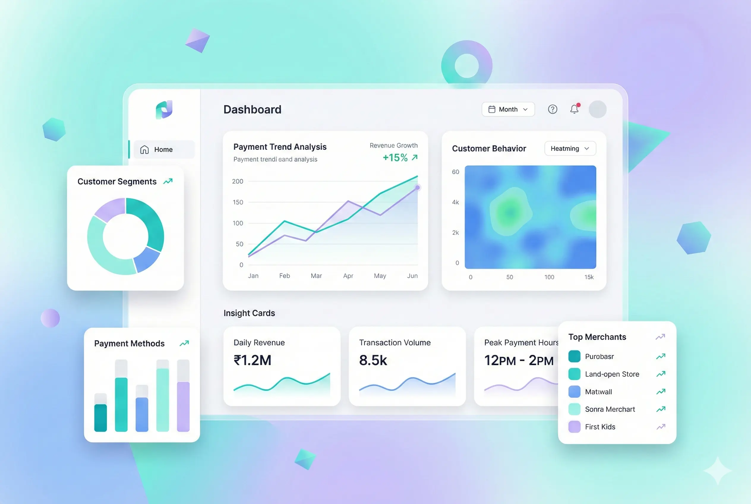 Analytics dashboard interface